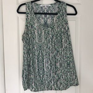 Green,Navy, White racerback lightweight top